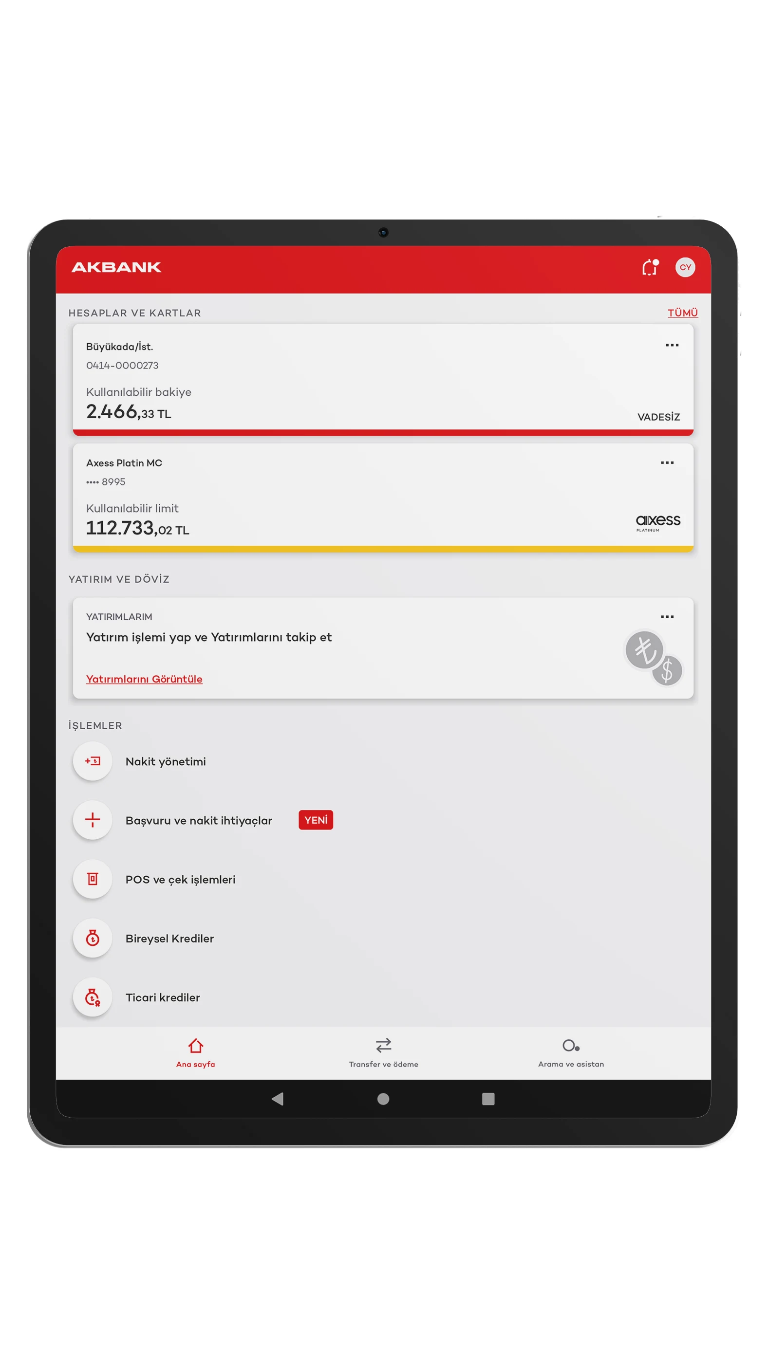 Akbank Mobile screenshot